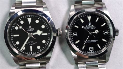 rolex explorer 1 vs tudor black bay 36|tudor 79500.